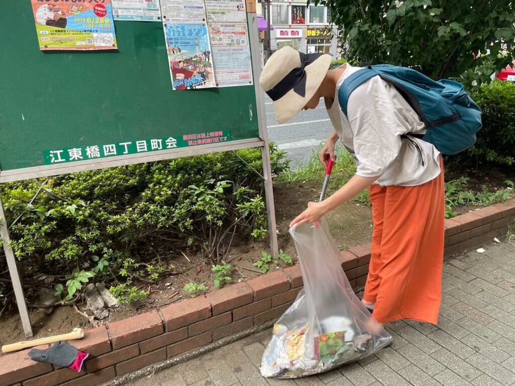 9月21日錦糸町駅周辺でゴミ拾いボランティアイベントを開催しました！