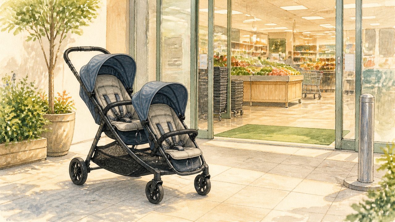 双子用ベビーカーをスーパーに置き忘れた!警察署で受け取るまでの体験談